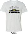 Mens Dodge Yellow Plymouth Roadrunner Tri Blend V-neck Shirt
