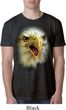 Mens Eagle Shirt Big Eagle Face Burnout T-Shirt