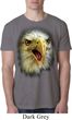 Mens Eagle Shirt Big Eagle Face Burnout T-Shirt