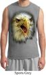 Mens Eagle Shirt Big Eagle Face Muscle Tee T-Shirt