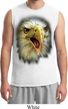 Mens Eagle Shirt Big Eagle Face Muscle Tee T-Shirt