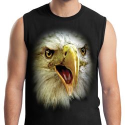 Mens Eagle Shirt Big Eagle Face Muscle Tee T-Shirt Mens Eagle Shirt Big Eagle Face Muscle Tee T-Shirt