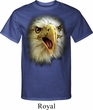 Mens Eagle Shirt Big Eagle Face Tall Tee T-Shirt