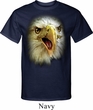 Mens Eagle Shirt Big Eagle Face Tall Tee T-Shirt