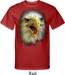 Mens Eagle Shirt Big Eagle Face Tall Tee T-Shirt