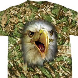 Mens Eagle Shirt Big Eagle Face Tie Dye T-shirt Mens Eagle Shirt Big Eagle Face Tie Dye T-shirt