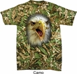 Mens Eagle Shirt Big Eagle Face Tie Dye T-shirt