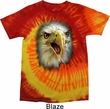 Mens Eagle Shirt Big Eagle Face Tie Dye T-shirt