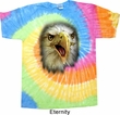Mens Eagle Shirt Big Eagle Face Tie Dye T-shirt