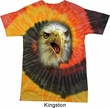 Mens Eagle Shirt Big Eagle Face Tie Dye T-shirt