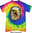 Mens Eagle Shirt Big Eagle Face Tie Dye T-shirt