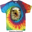 Mens Eagle Shirt Big Eagle Face Tie Dye T-shirt
