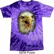 Mens Eagle Shirt Big Eagle Face Tie Dye T-shirt