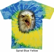 Mens Eagle Shirt Big Eagle Face Tie Dye T-shirt