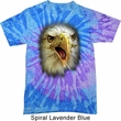 Mens Eagle Shirt Big Eagle Face Tie Dye T-shirt