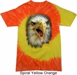 Mens Eagle Shirt Big Eagle Face Tie Dye T-shirt