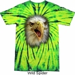 Mens Eagle Shirt Big Eagle Face Tie Dye T-shirt