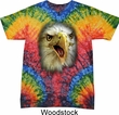 Mens Eagle Shirt Big Eagle Face Tie Dye T-shirt