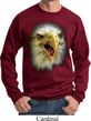 Mens Eagle Sweatshirt Big Eagle Face Sweat Shirt