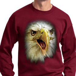 Mens Eagle Sweatshirt Big Eagle Face Sweat Shirt Mens Eagle Sweatshirt Big Eagle Face Sweat Shirt