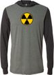 Mens Fallout Shirt Radiation Symbol Lightweight Hoodie Tee