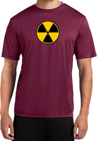 Mens Fallout Shirt Radiation Symbol Moisture Wicking Tee