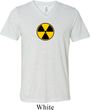 Mens Fallout Shirt Radiation Symbol Tri Blend V-neck Tee