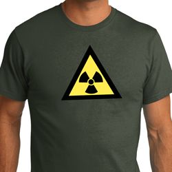 Mens Fallout Shirt Radioactive Triangle Organic Tee T-Shirt Mens Fallout Shirt Radioactive Triangle Organic Tee T-Shirt