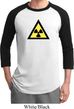 Mens Fallout Shirt Radioactive Triangle Raglan Tee T-Shirt