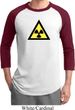 Mens Fallout Shirt Radioactive Triangle Raglan Tee T-Shirt