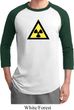 Mens Fallout Shirt Radioactive Triangle Raglan Tee T-Shirt