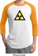 Mens Fallout Shirt Radioactive Triangle Raglan Tee T-Shirt