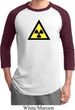 Mens Fallout Shirt Radioactive Triangle Raglan Tee T-Shirt