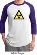 Mens Fallout Shirt Radioactive Triangle Raglan Tee T-Shirt