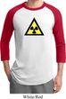 Mens Fallout Shirt Radioactive Triangle Raglan Tee T-Shirt