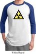 Mens Fallout Shirt Radioactive Triangle Raglan Tee T-Shirt