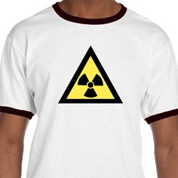 Mens Fallout Shirt Radioactive Triangle Ringer Tee T-Shirt Mens Fallout Shirt Radioactive Triangle Ringer Tee T-Shirt