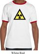 Mens Fallout Shirt Radioactive Triangle Ringer Tee T-Shirt