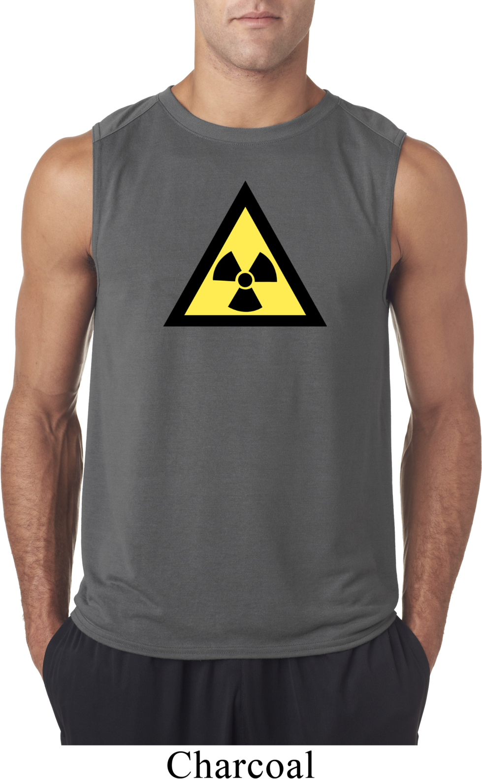 Mens Fallout Shirt Radioactive Triangle Sleeveless Tee T-Shirt ...
