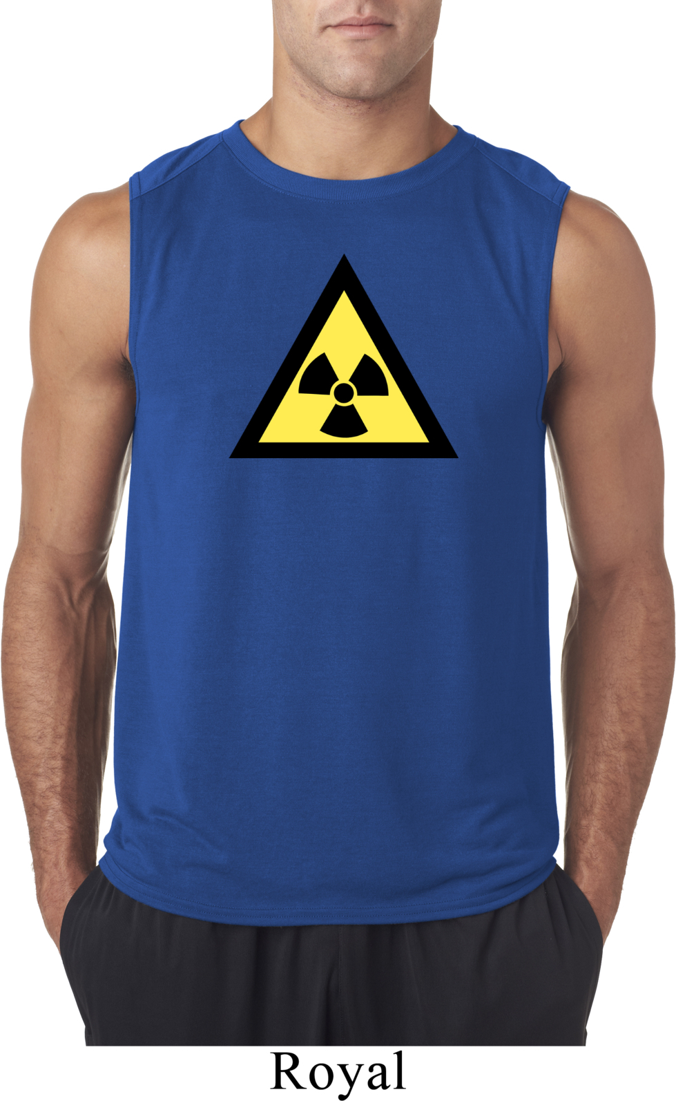 Mens Fallout Shirt Radioactive Triangle Sleeveless Tee T-Shirt ...