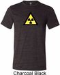 Mens Fallout Shirt Radioactive Triangle Tri Blend Crewneck Tee T-Shirt