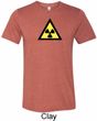 Mens Fallout Shirt Radioactive Triangle Tri Blend Crewneck Tee T-Shirt