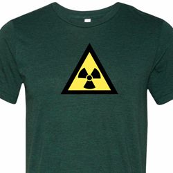 Mens Fallout Shirt Radioactive Triangle Tri Blend Crewneck Tee T-Shirt Mens Fallout Shirt Radioactive Triangle Tri Blend Crewneck Tee T-Shirt