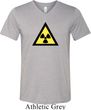 Mens Fallout Shirt Radioactive Triangle Tri Blend V-neck Tee T-Shirt