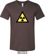Mens Fallout Shirt Radioactive Triangle Tri Blend V-neck Tee T-Shirt