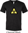 Mens Fallout Shirt Radioactive Triangle Tri Blend V-neck Tee T-Shirt