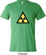 Mens Fallout Shirt Radioactive Triangle Tri Blend V-neck Tee T-Shirt