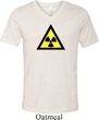Mens Fallout Shirt Radioactive Triangle Tri Blend V-neck Tee T-Shirt