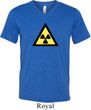 Mens Fallout Shirt Radioactive Triangle Tri Blend V-neck Tee T-Shirt