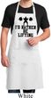 Mens Fitness Apron I Rather Be Lifting Full Length Apron with Pockets